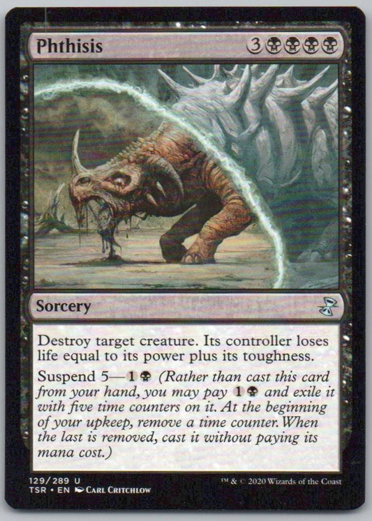 Phthisis 129 Normal Sorcery Card - Time Spiral: Remastered