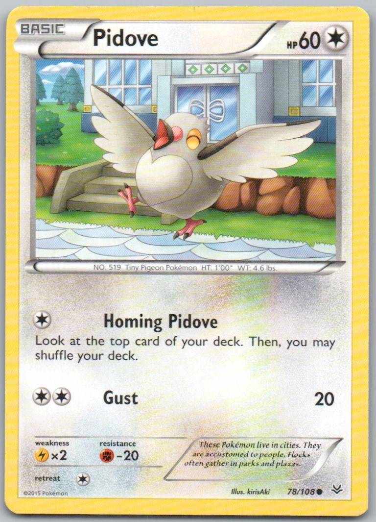 Pidove 078 Normal Colorless Card - Roaring Skies