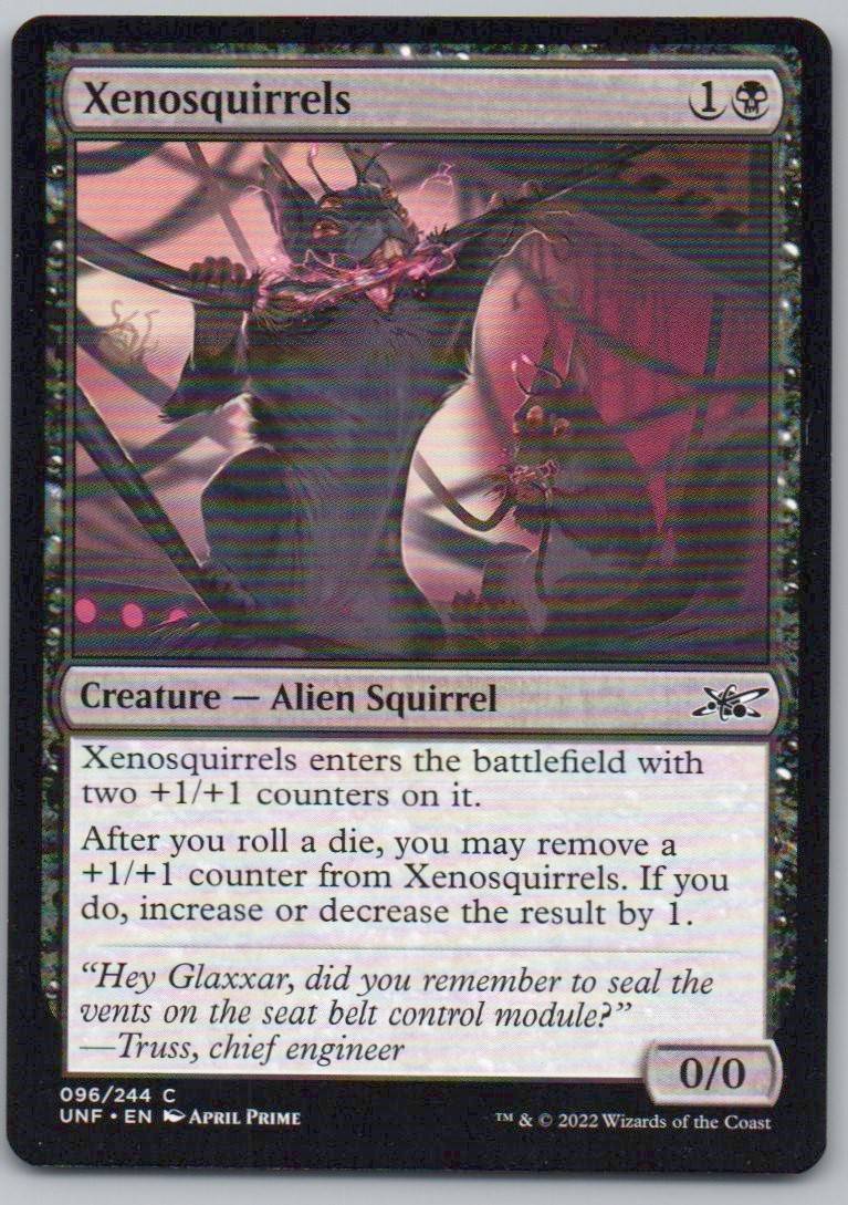 Xenosquirrels 96 Normal Creature Card - Unfinity