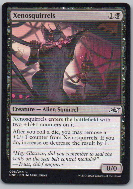 Xenosquirrels 96 Normal Creature Card - Unfinity