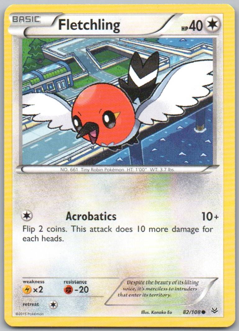 Fletchling 082 Normal Colorless Card - Roaring Skies