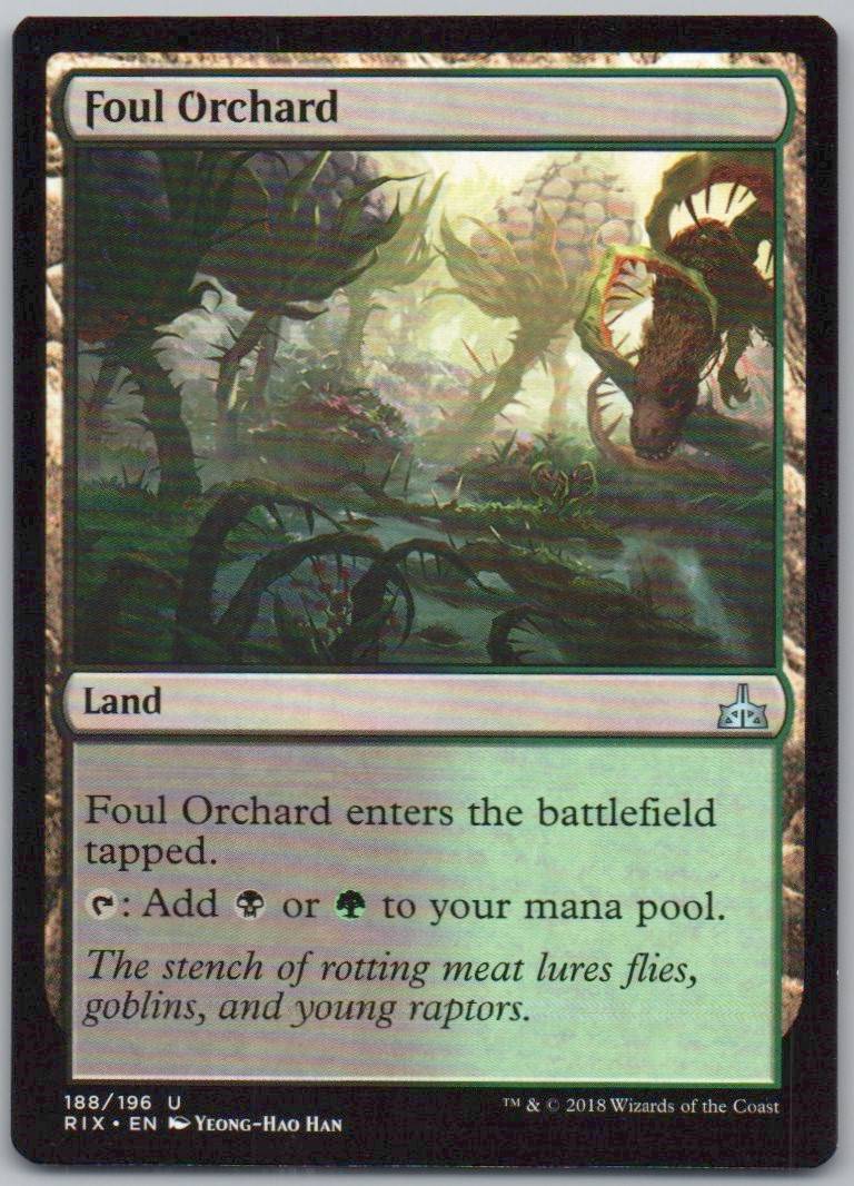 Foul Orchard 188 Normal Land Card - Rivals of Ixalan