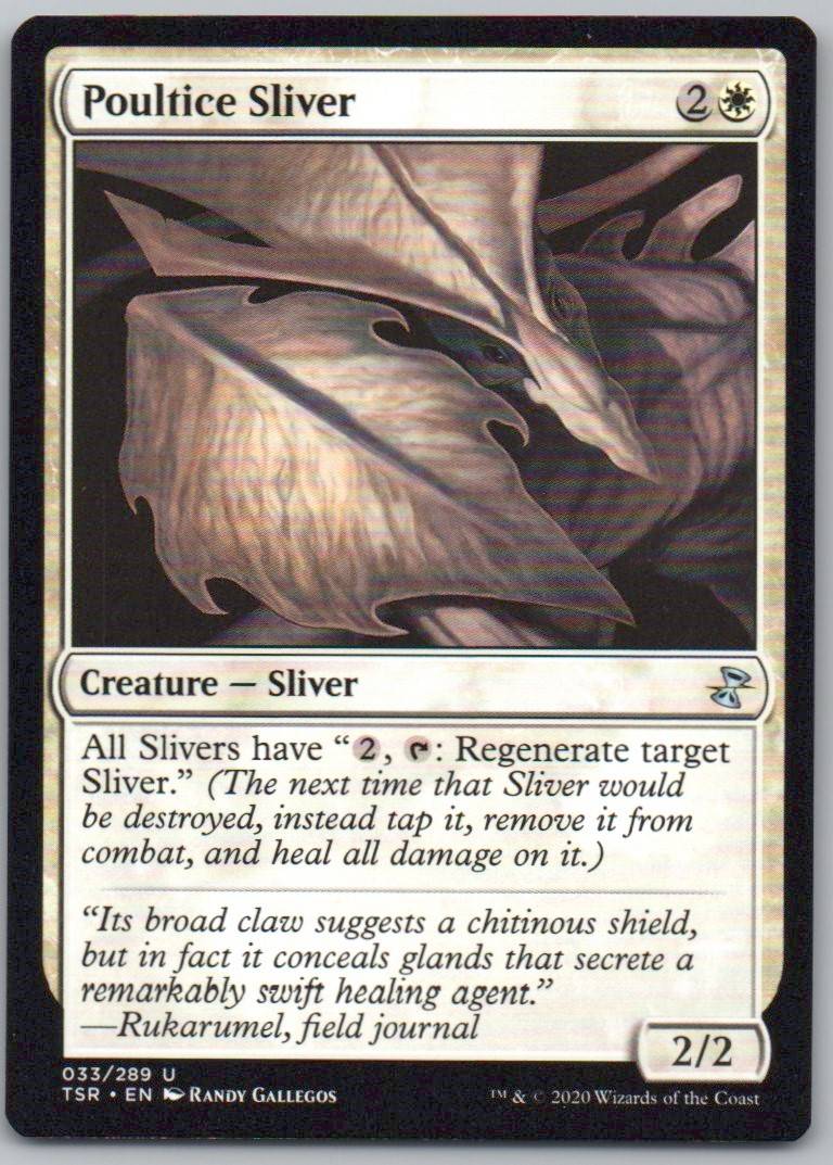 Poultice Sliver 33 Normal Creature Card - Time Spiral: Remastered