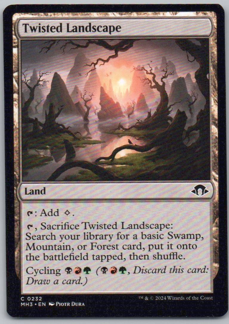 Twisted Landscape 232 0 Land Card - Modern Horizons 3