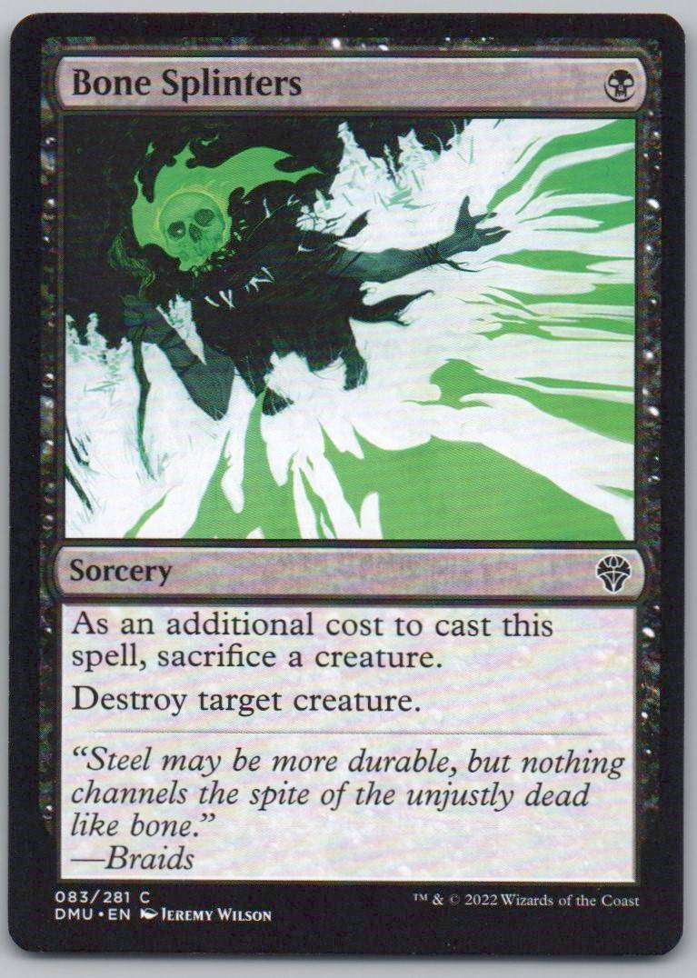 Bone Splinters 83 Normal Sorcery Card - Dominaria United