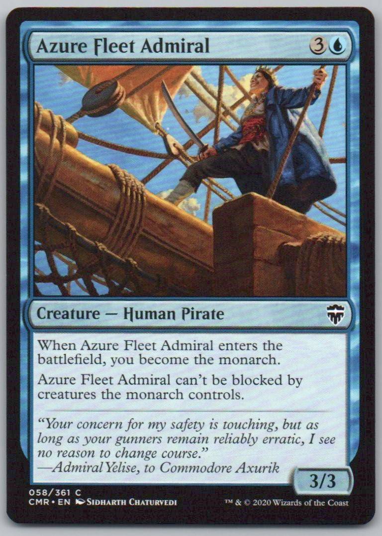 Azure Fleet Admiral 58 Normal Creature Card - Commander Legends