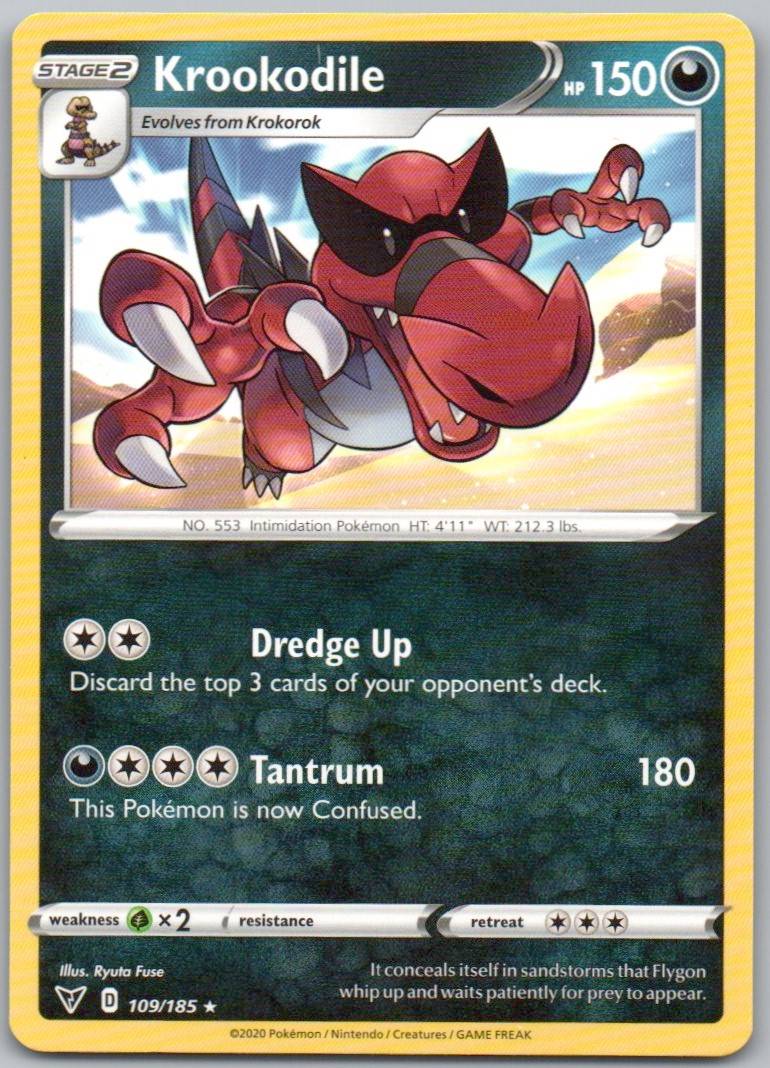 Krookodile 109 Normal Darkness Card - Vivid Voltage