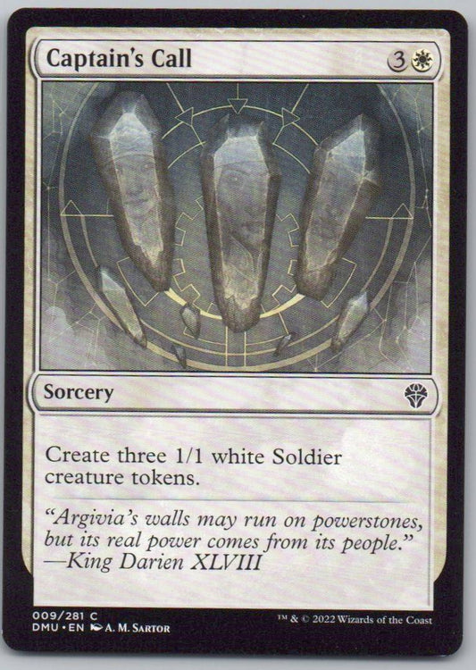 Captain's Call 9 Normal Sorcery Card - Dominaria United