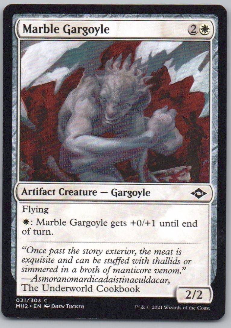 Marble Gargoyle 21 0 Artifact Card - Modern Horizons 2