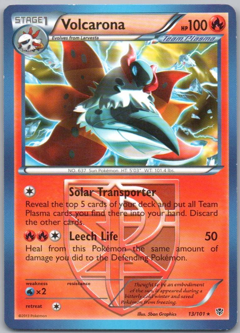 Volcarona 013 Normal Fire Card - Plasma Blast