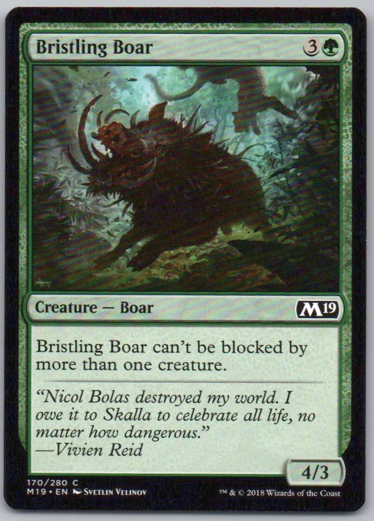 Bristling Boar 170 Normal Creature Card - Core Set 2019