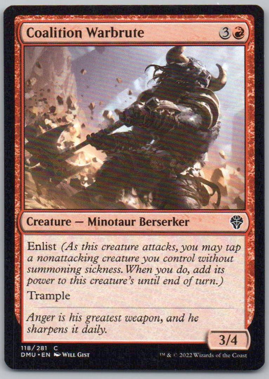 Coalition Warbrute 118 Normal Creature Card - Dominaria United
