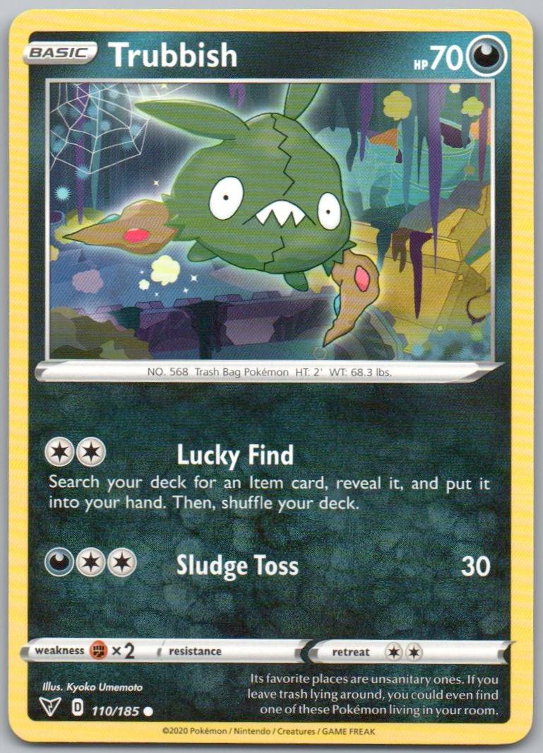 Trubbish 110 Normal Darkness Card - Vivid Voltage
