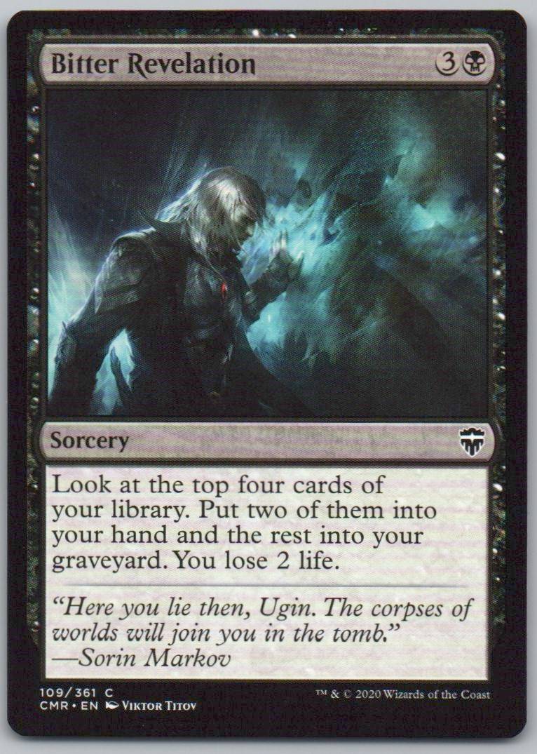 Bitter Revelation 109 Normal Sorcery Card - Commander Legends
