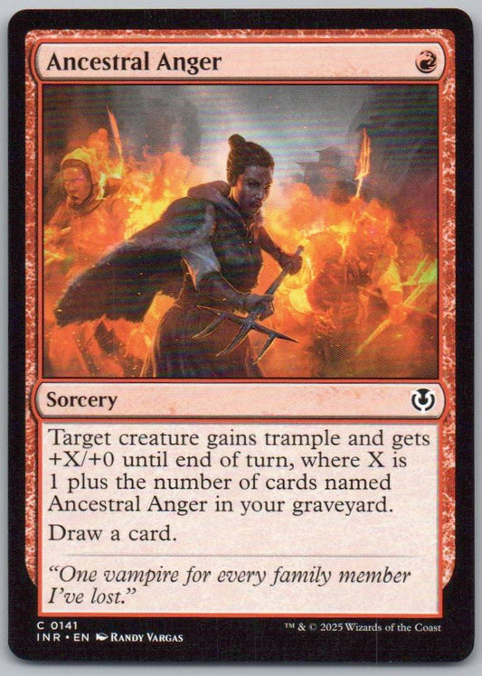 Ancestral Anger 141 0 Sorcery Card - Innistrad Remastered