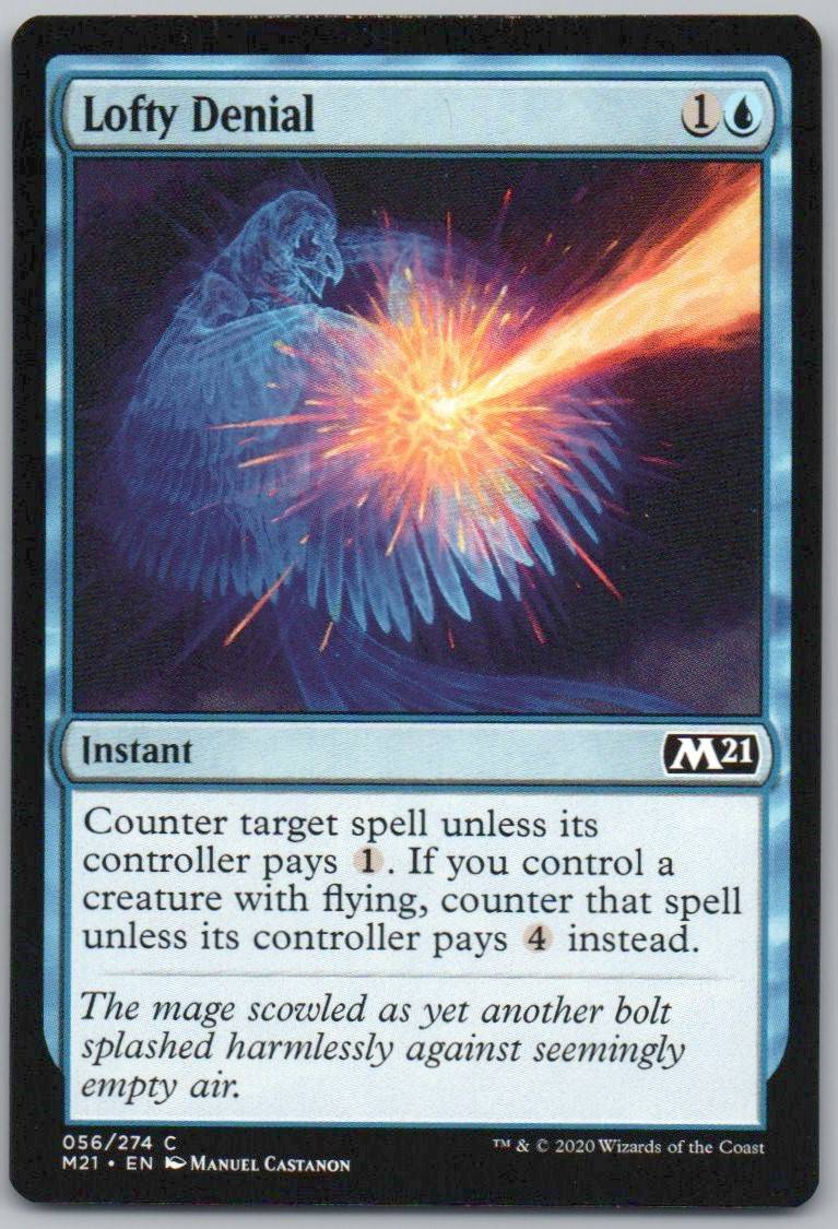 Lofty Denial 56 0 Instant Card - Core Set 2021