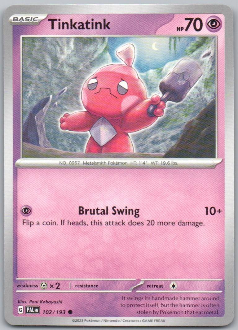 Tinkatink 102 Normal Psychic Card - Paldea Evolved
