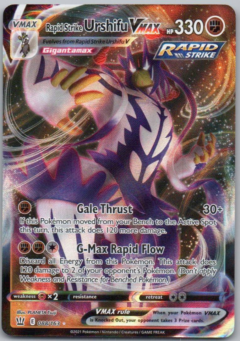 Rapid Strike Urshifu VMAX 088 Holo Fighting Card - Battle Styles
