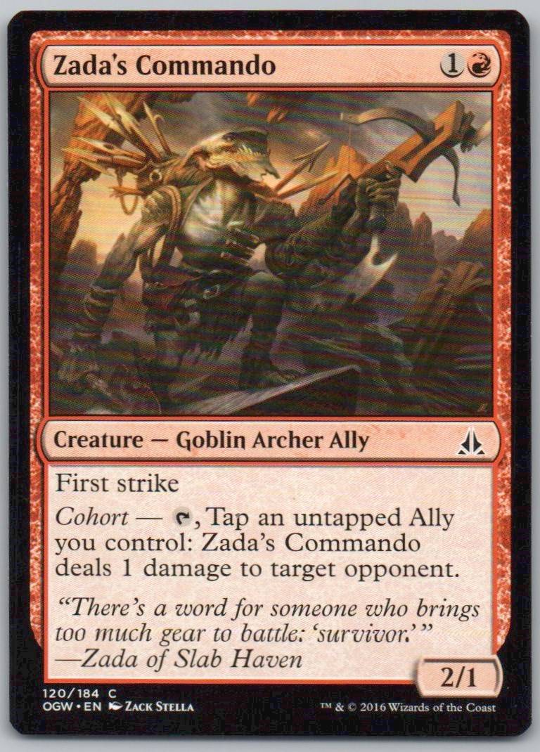 Zada's Commando 120 Normal Creature Card - Oath of the Gatewatch