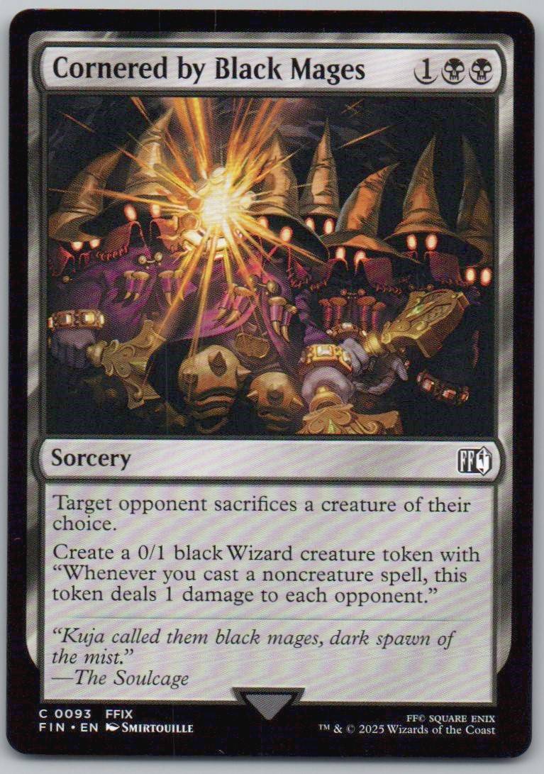Cornered by Black Mages 93 Normal Sorcery Card - FINAL FANTASY