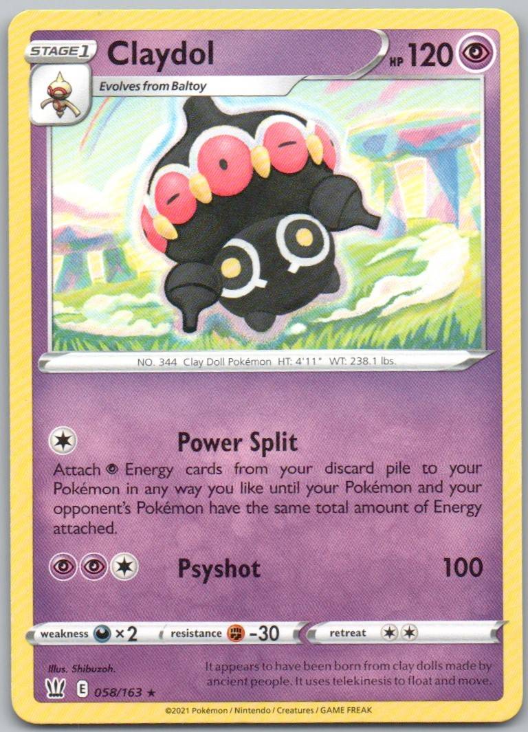 Claydol 058 Normal Psychic Card - Battle Styles