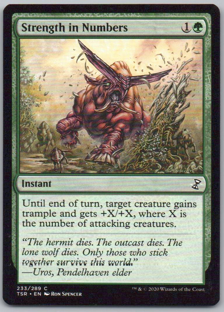 Strength in Numbers 233 Normal Instant Card - Time Spiral: Remastered