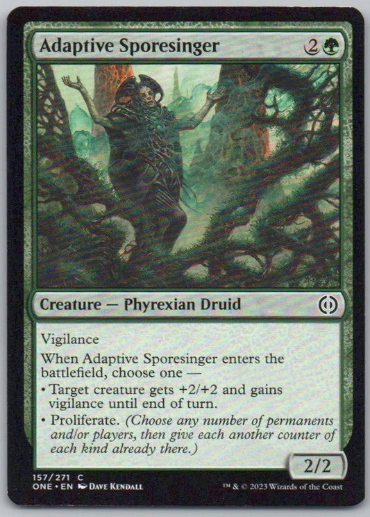 Adaptive Sporesinger 157 Normal Creature Card - Phyrexia: All Will Be One
