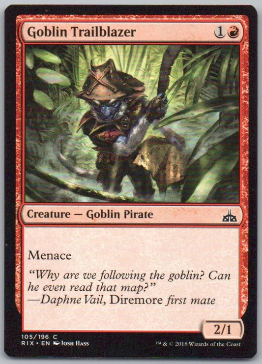 Goblin Trailblazer 105 Normal Creature Card - Rivals of Ixalan