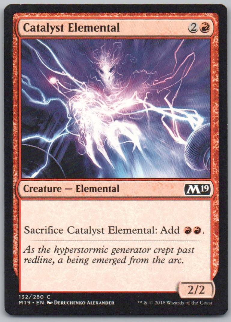Catalyst Elemental 132 Normal Creature Card - Core Set 2019