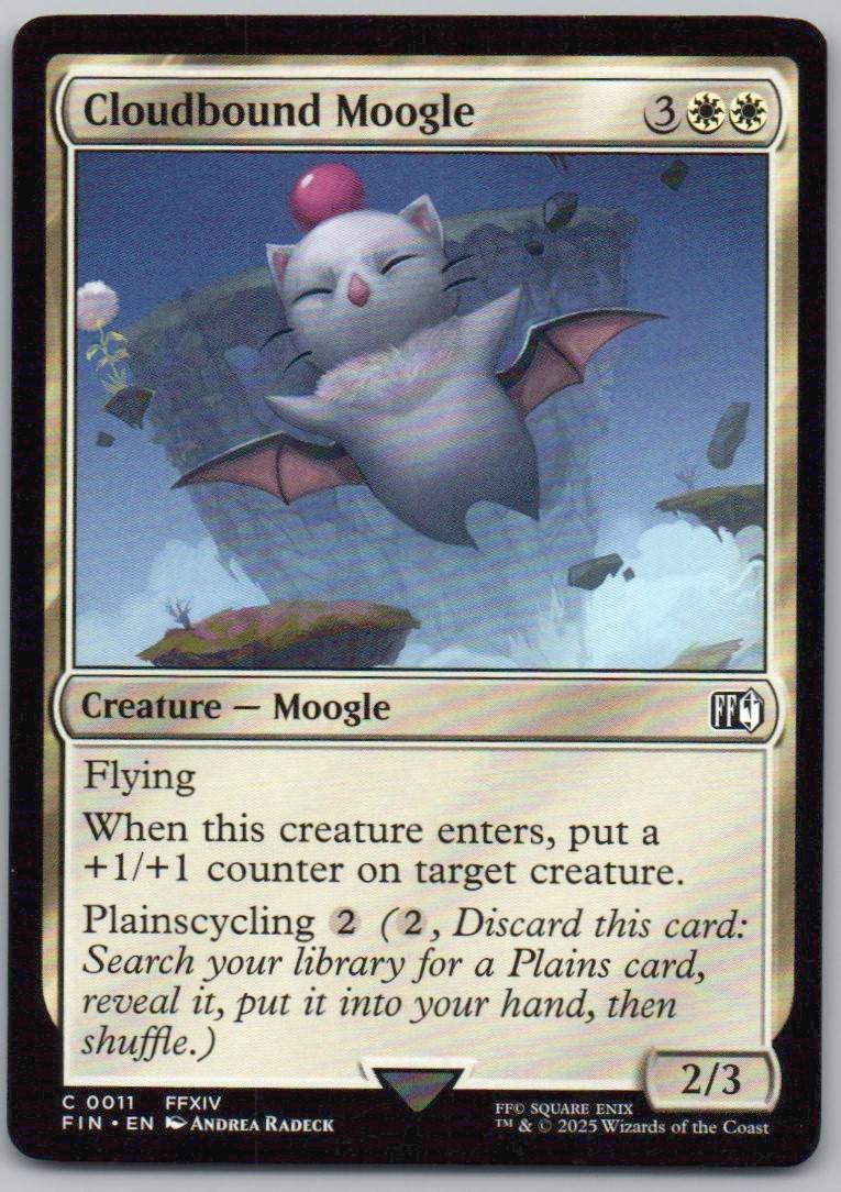 Cloudbound Moogle 11 Normal Creature Card - FINAL FANTASY