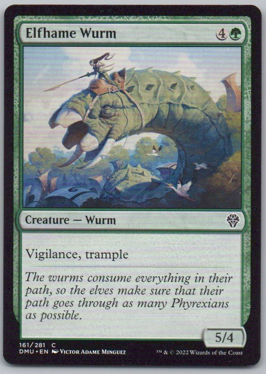 Elfhame Wurm 161 Normal Creature Card - Dominaria United