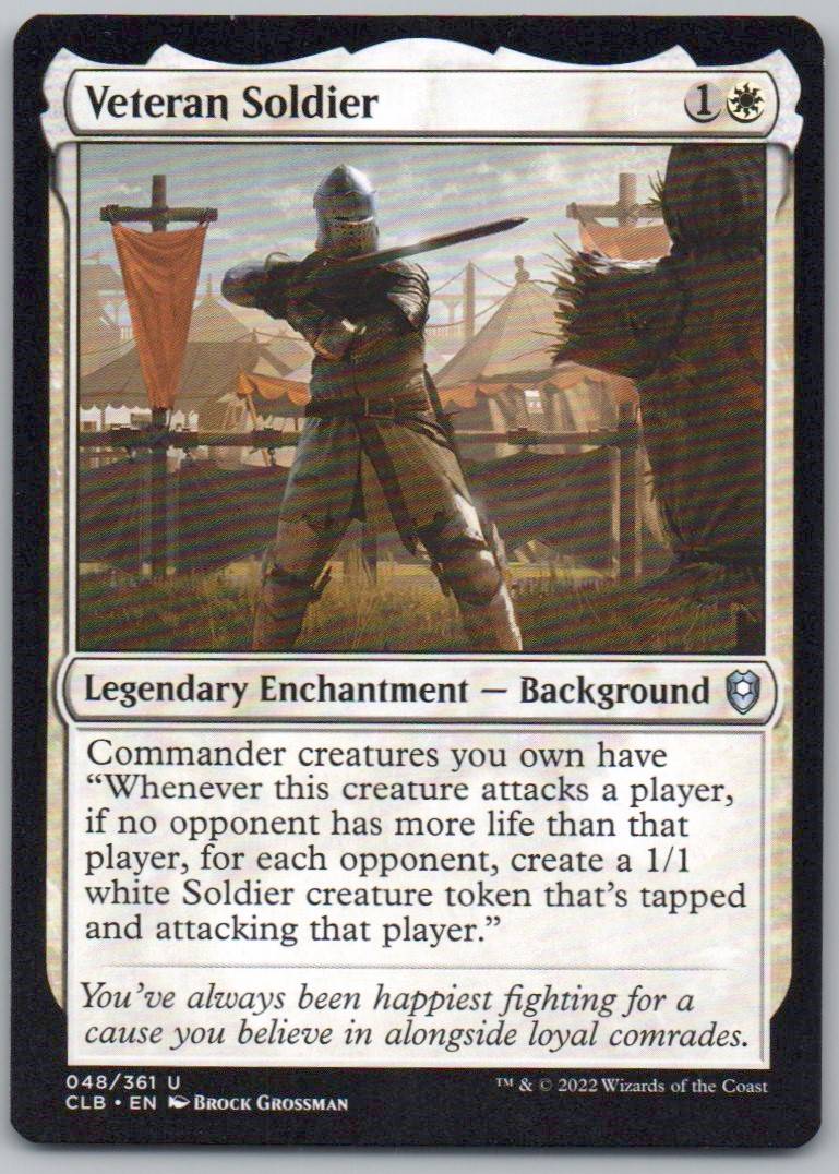 Veteran Soldier 48 Normal Legendary Card - Commander Legends: Battle for Baldur's Gate