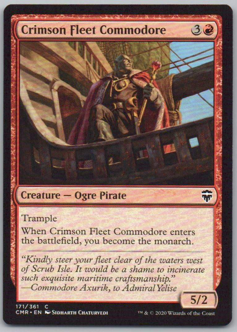 Crimson Fleet Commodore 171 Normal Creature Card - Commander Legends
