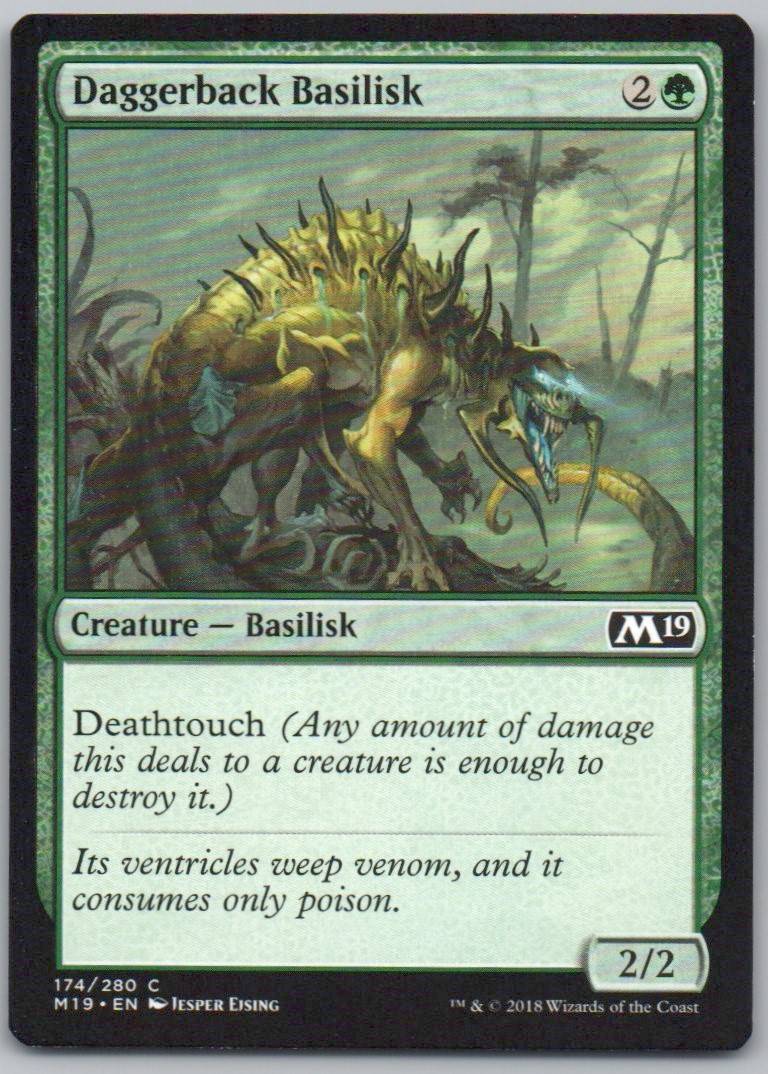 Daggerback Basilisk 174 Normal Creature Card - Core Set 2019