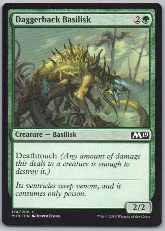 Daggerback Basilisk 174 Normal Creature Card - Core Set 2019
