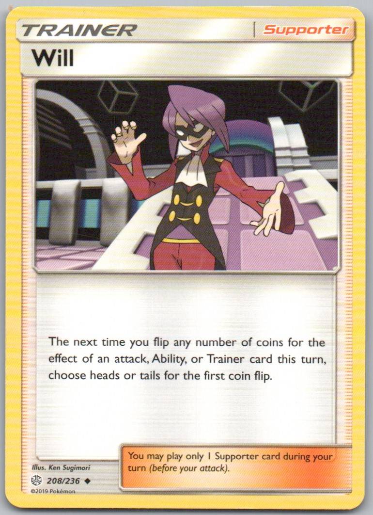Will 208 Normal Trainer Card - Cosmic Eclipse
