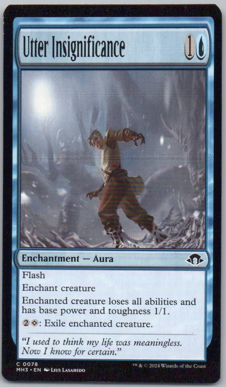 Utter Insignificance 78 0 Enchantment Card - Modern Horizons 3