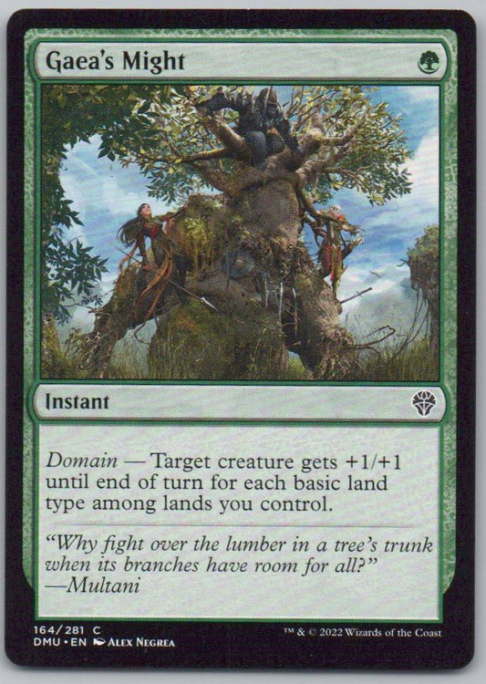 Gaea's Might 164 Normal Instant Card - Dominaria United