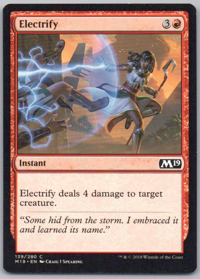 Electrify 139 Normal Instant Card - Core Set 2019