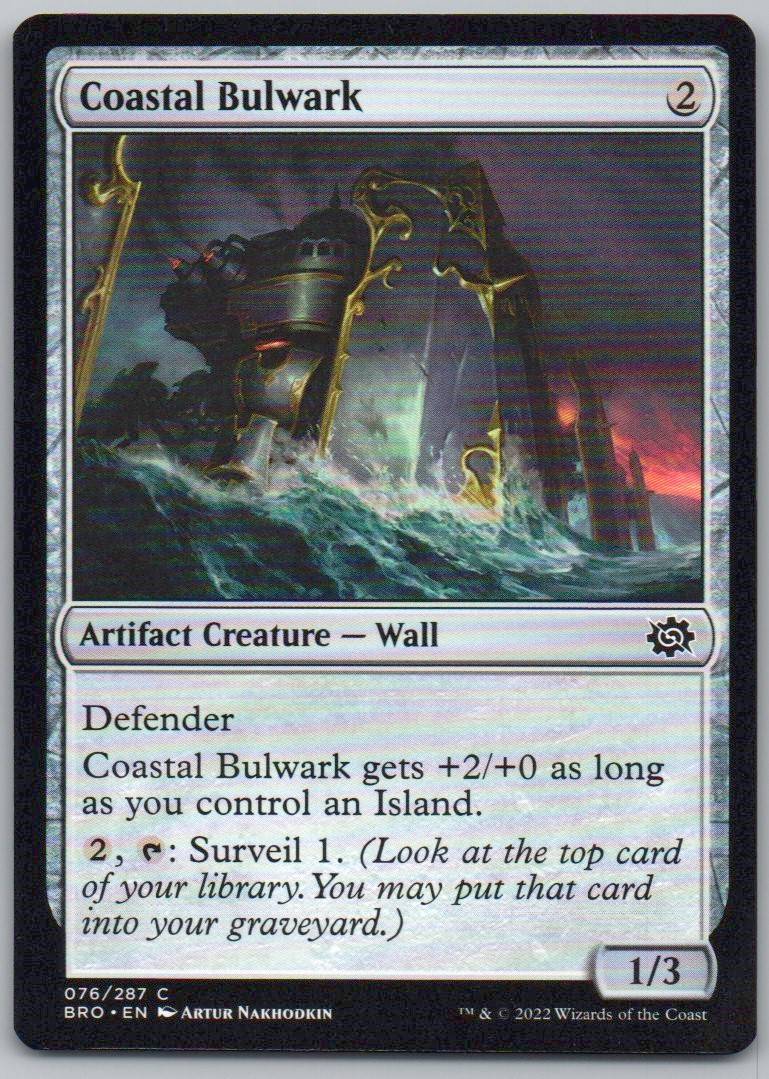Coastal Bulwark 76 Normal Artifact Card - The Brothers' War