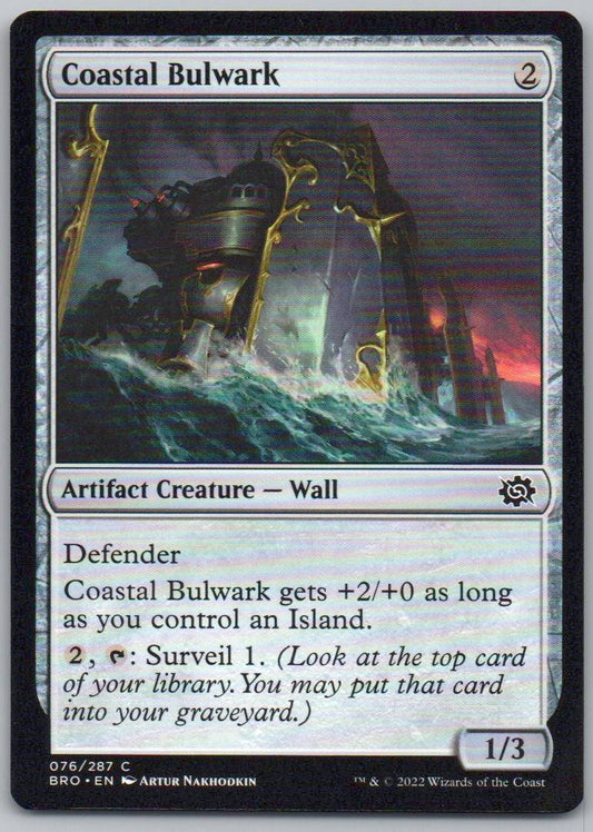 Coastal Bulwark 76 Normal Artifact Card - The Brothers' War