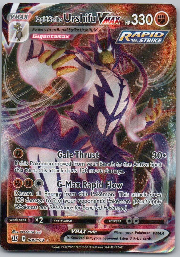 Rapid Strike Urshifu VMAX 088 Holo Fighting Card - Battle Styles