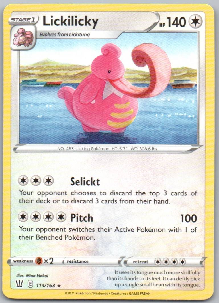 Lickilicky 114 Normal Colorless Card - Battle Styles