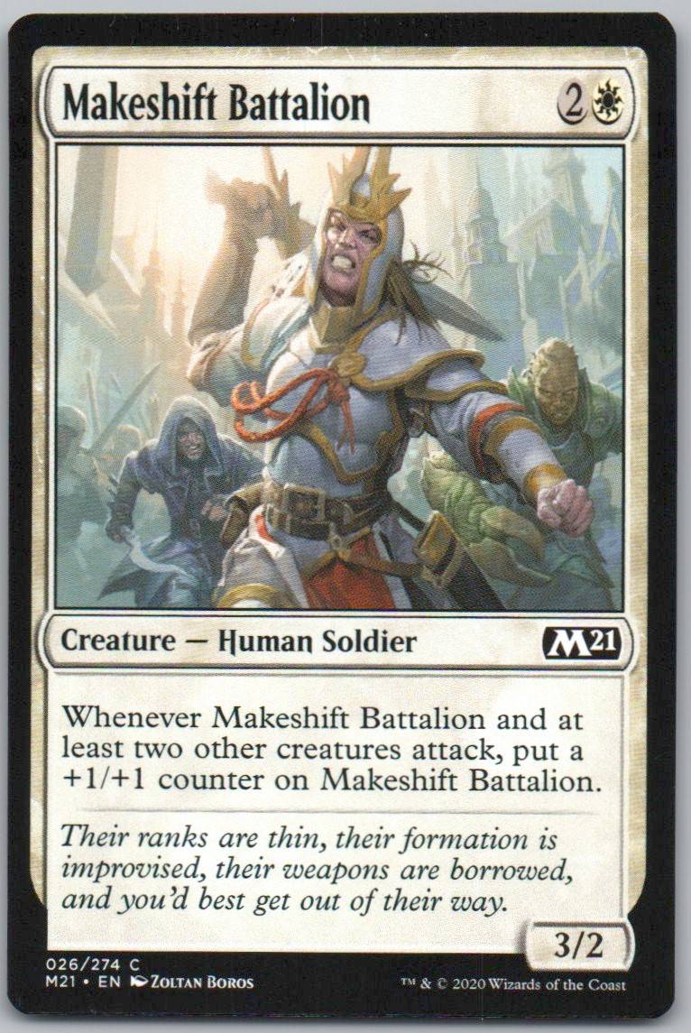 Makeshift Battalion 26 0 Creature Card - Core Set 2021