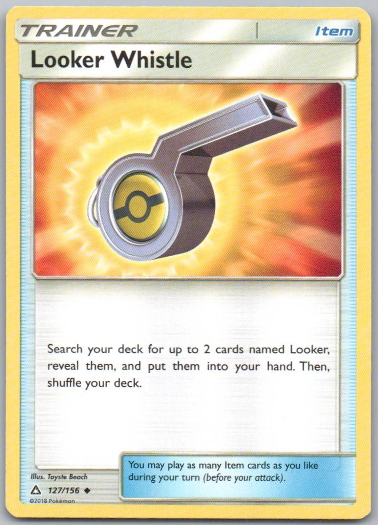Looker Whistle 127 Normal Trainer Card - Ultra Prism