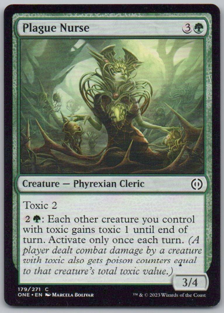 Plague Nurse 179 Normal Creature Card - Phyrexia: All Will Be One