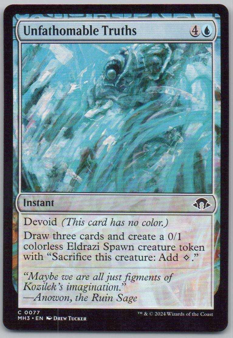 Unfathomable Truths 77 0 Instant Card - Modern Horizons 3
