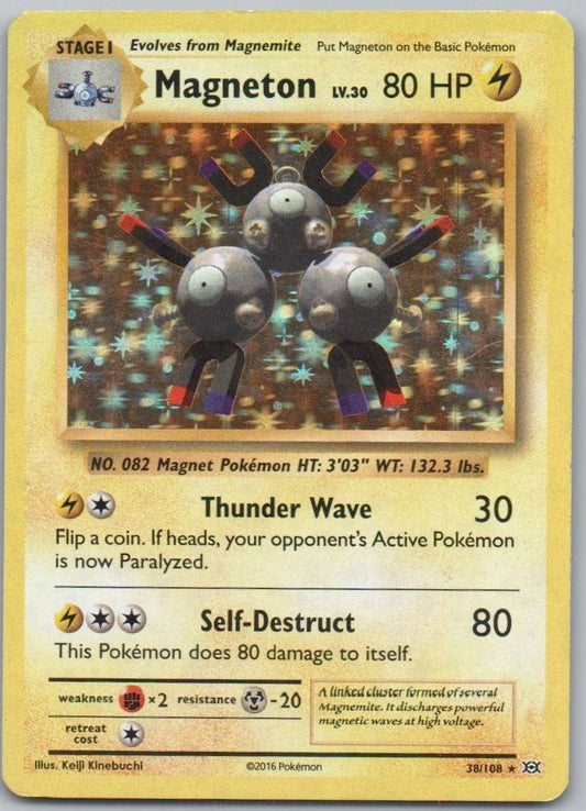 Magneton 038 Holo Lightning Card - Evolutions