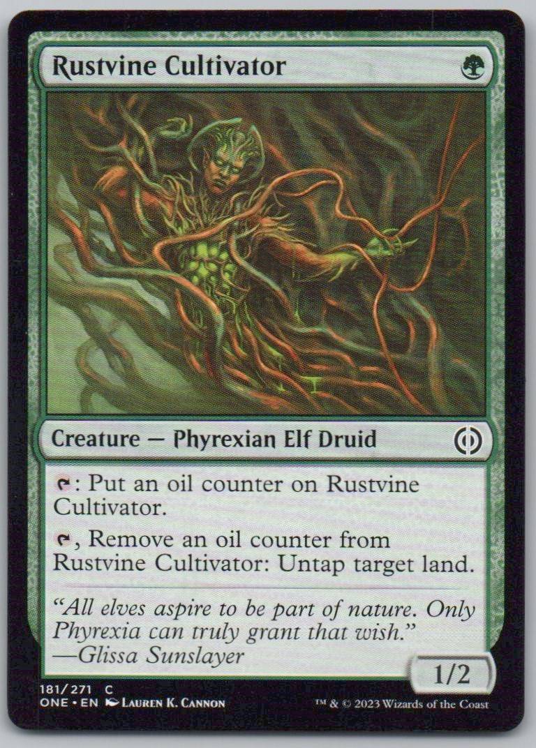 Rustvine Cultivator 181 Normal Creature Card - Phyrexia: All Will Be One