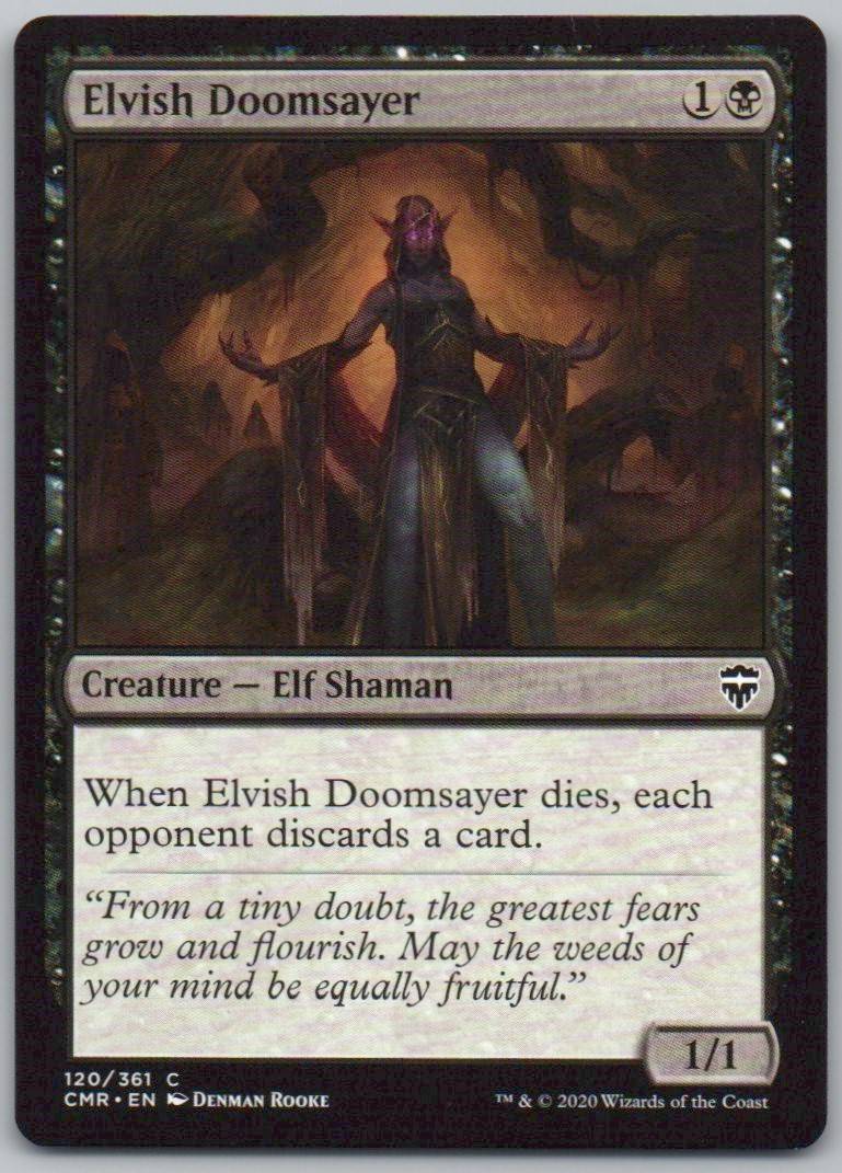 Elvish Doomsayer 120 Normal Creature Card - Commander Legends
